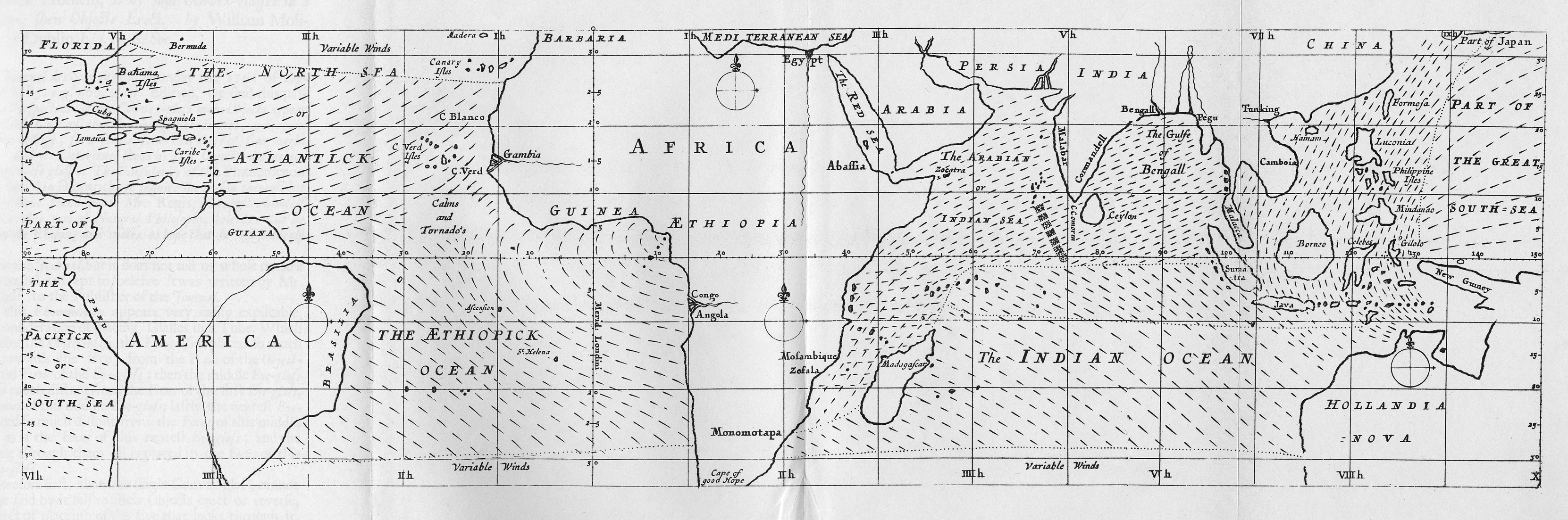 "An Historical Account of the Trade Winds, and Monsoons, Observable in the Seas between and near the Tropicks, with an Attempt to Assign the Phisical Cause of the Said Wind"